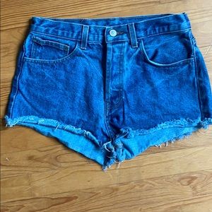 Dark Wash Jean Shorts